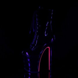 Pleaser Bottines XTREME-1020TT Noir Néon-Rose EU-37/US-7