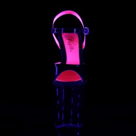 Pleaser Sandales XTREME-809TT Noir Néon-Rose EU-35/US-5