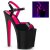 Pleaser Sandales XTREME-809TT Noir Néon-Rose EU-35/US-5