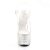 Pleaser Sandales ADORE-708MR-5 Transparent Blanc-Argent Strass EU-40/US-10