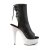 Pleaser Bottines BEJEWELED-1018DM-6 Faux cuir Noir Strass Argent EU-35/US-5