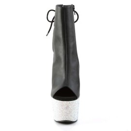 Pleaser Bottines BEJEWELED-1018DM-7 Faux cuir Noir Strass...