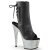 Pleaser Bottines BEJEWELED-1018DM-7 Faux cuir Noir Strass Argent EU-41/US-11