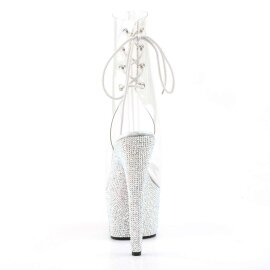 Pleaser Bottines BEJEWELED-1018DM-7 Transparent Argent Strass EU-35/US-5