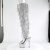 Pleaser Bottes cuissardes BEJEWELED-3019RSF-7 Argent Métallique Strass EU-35/US-5
