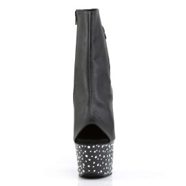 Pleaser Bottines STARDANCE-1018-7 Faux cuir Noir Strass...