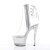 Pleaser Bottines STARDANCE-1018C-7 Transparent Argent Strass EU-39/US-9
