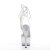 Pleaser Bottines STARDANCE-1018C-7 Transparent Argent Strass EU-39/US-9