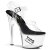 Pleaser Sandales TIPJAR-708-5 Transparent Noir EU-37/US-7