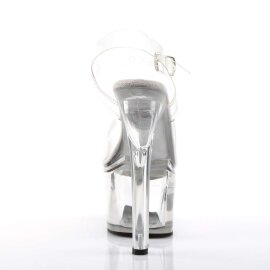 Pleaser Sandales TIPJAR-708-5 Transparent Argent EU-35/US-5