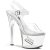 Pleaser Sandales TIPJAR-708-5 Transparent Argent EU-35/US-5