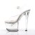 Pleaser Sandales TIPJAR-708-5 Transparent Argent EU-35/US-5