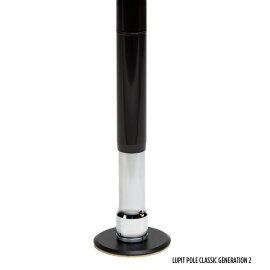 Lupit Pole Classic G2 45 mm avec revêtement thermolaqué Noir 2,30 m - 2,80 m