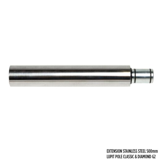 Extension Lupit Pole G2 Acier inoxydable de 500 mm
