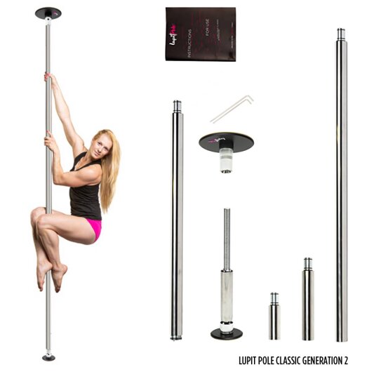 Lupit Pole Classic G2 Acier inoxydable 45 mm 2,30 m - 3,30 m