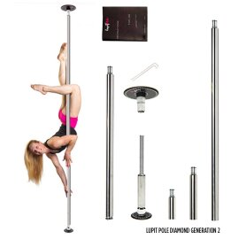 Lupit Pole Diamond G2 Acier inoxydable 45 mm 2,30 m - 2,80 m