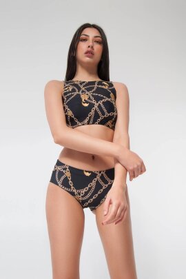 Pole Addict Crop top Chaîne Noir XS