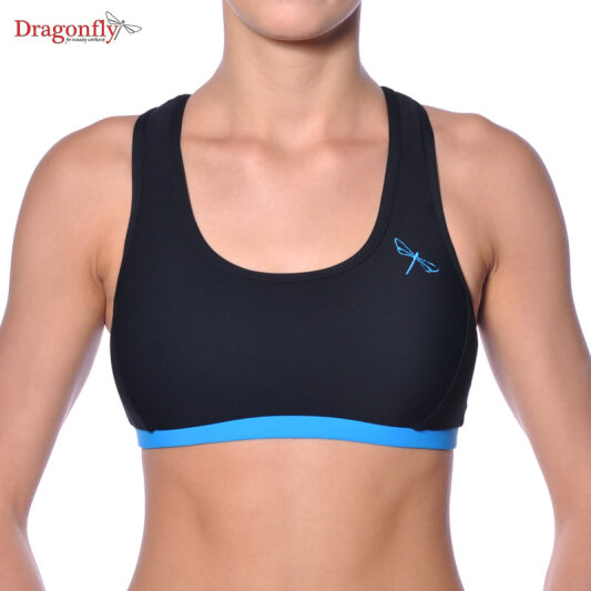 Dragonfly Haut Sporty XS Noir/Bleu ciel