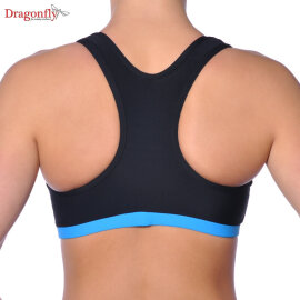 Dragonfly Haut Sporty XS Noir/Bleu ciel
