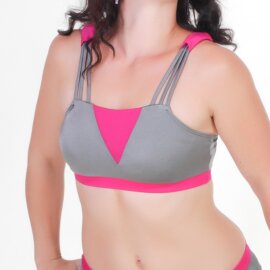 Pole Candy Haut Cher S Gris/Rose