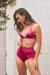 Lunalae Short taille haute Basic Satin Magenta XS