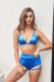Lunalae Short Lure You taille haute Satin Bleu électrique XL