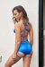 Lunalae Short Lure You taille haute Satin Bleu électrique XL