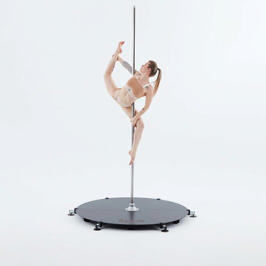 Lupit Pole Stage Pieds courts Chrome 45 mm