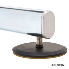 Lupit Pole Stage Pieds courts Chrome 45 mm