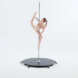Lupit Pole Stage Pieds courts Chrome 45 mm
