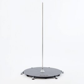 Lupit Pole Stage Pieds courts Chrome 45 mm