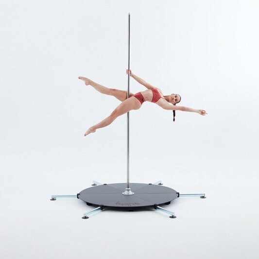 Lupit Pole Stage Pieds longs Chrome 45 mm