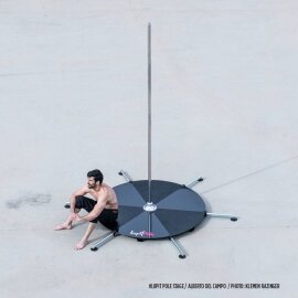 Lupit Pole Stage Pieds longs Chrome 45 mm