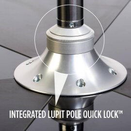 Lupit Pole Stage Pieds longs Chrome 45 mm