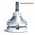 Lupit Pole Stage Pieds longs Chrome 45 mm