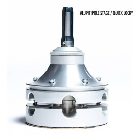 Lupit Pole Stage Pieds courts Chrome 45 mm avec sacs de transport