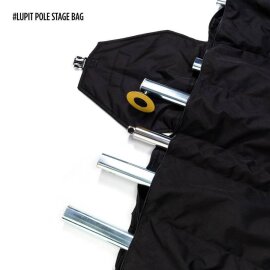 Lupit Pole Stage Pieds longs Chrome 45 mm avec sacs de transport