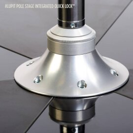 Lupit Pole Stage Pieds longs Chrome 45 mm avec sacs de transport