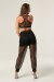 Polerina Pantalon de jogging Noir avec résille L