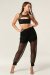 Polerina Pantalon de jogging Noir avec résille L