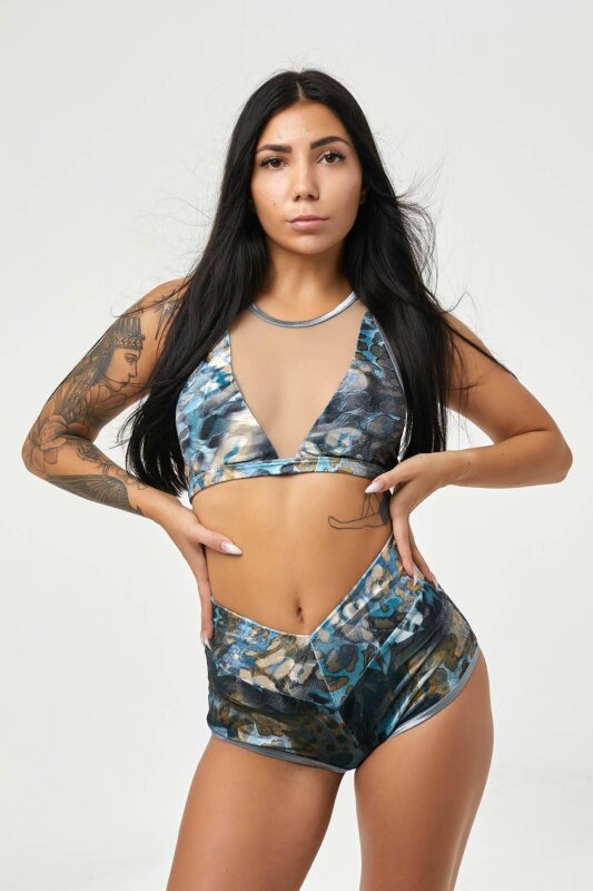 Polerina Haut Cavalli Bleu L