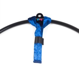 Sangle de poignet pour cerceaux aériens velours Bleu