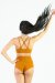 Dragonfly Haut Nicole Jaune moutarde S