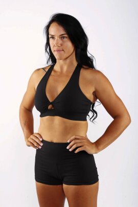 Off the Pole Haut Keyhole Noir XS