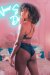 Sway Pole Wear Haut Cindy Noir corbeau