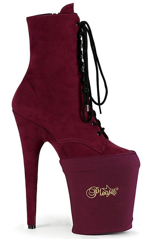 Pleaser Protecteur de talons hauts Lycra Bourgogne