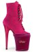 Pleaser Protecteur de talons hauts Velours Rose vif