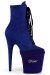 Pleaser Protecteur de talons hauts Velours Bleu roi