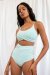Lunalae Short taille haute Paris Bleu cristal