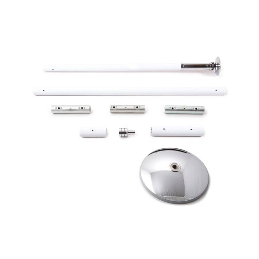 X-Pole XPert PRO (PX) avec revêtement thermolaqué Blanc 45 mm 2,76 m - 3,00 m
